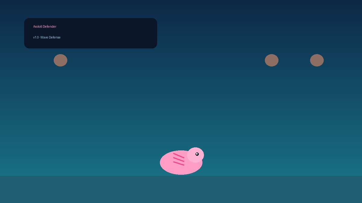 Axolotl Defender browser game preview